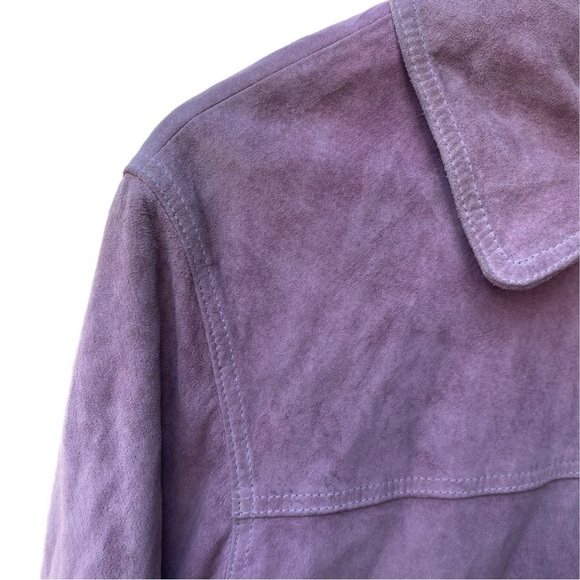 Monterey Bay Pink/Purple Leather Jacket I Size: S - Picture 3 of 16